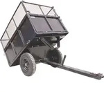 Rasentraktor Anh&auml;nger Kippanh&auml;nger 300 kg kippbar mit Kupplung
