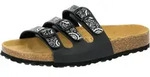 Pantolette Bioline flower 36 - Schwarz - 36