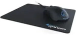 ROCCAT Lua Tri-Button Mouse + Kanga Cloth Mousepad Gaming Bundle - Schwarz