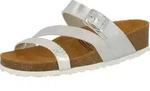 Lico Pantolette Natural Glitter silber Gr. 36 - Grau - 36