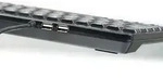 Perixx PERIBOARD-505H PLUS US, Mini USB-Tastatur, Trackball, Hub, schwarz - Schwarz