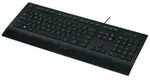 Logitech CORDED KEYBOARD K280E PAN NORDI - Schwarz