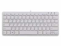R-Go Compact Tastatur - AZERTY (FR) - weiß - kabelgebunden - Mini - Verkabelt...