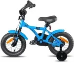 PROMETHEUS Kinderfahrrad 12 Zoll Jungen und M&auml;dchen in Blau & Schwarz mit