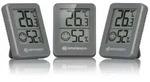 Bresser 3er Set Digital Thermometer Hygrometer Innenraum Luftfeuchtigkeit Grau...