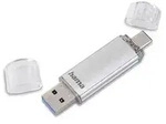 Hama USB-Stick C-Laeta, USB-C USB 3.1, 128GB, Silber