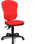 Topstar B&uuml;rostuhl Point 80, 8180 G21 Stoff rot, Gestell schwarz - Rot