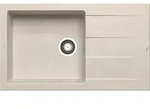 PYRAMIS Sp&uuml;le ATHLOS 86x50 PLUS in BEIGE mit Excenterbedienung / Granitsp&uuml;le /