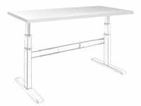 celexon Tischplatte 125 x 75cm für Adjust- Schreibtisch, weiß