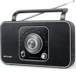 Muse M069R, Tragbar, Analog, FM, MW, 3,5 mm, Schwarz, Silber, Drehregler -