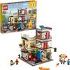 LEGO 31097 Creator 3in1 Stadthaus mit Zoohandlung & Café, Modellbausatz,...