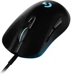 Logitech G G403 HERO, rechts, Optisch, USB Typ-A, 25600 DPI, 1 ms, Schwarz - Schwarz