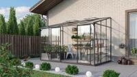 Vitavia Anlehn-Gew&auml;chshaus "Osiris 6500" schwarz 6,5 m&sup2; 3 mm ESG, 6 mm HKP