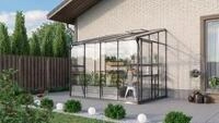 Vitavia Anlehn-Gew&auml;chshaus "Osiris 5200" schwarz 5,2 m&sup2; 3 mm ESG, 6 mm HKP