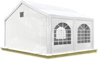 TOOLPORT Partyzelt Festzelt 3x4 m in wei&szlig; Professional PE Plane 550 N...