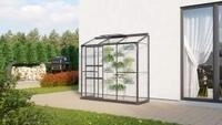 Vitavia Anlehn-Gew&auml;chshaus "Styx 1300" schwarz 1,3 m&sup2; 3 mm ESG