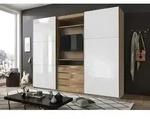 Funktions-TV-Schwebet&uuml;renschrank MAGIC GLAS - Wei&szlig;