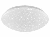 LED Deckenleuchte Deckenlampe Sternenhimmel 12 W weiß Metall-Kunststoff Briloner