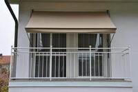 Angerer Klemmmarkise taupe 250 cm Balkonmarkise Markise Balkon
