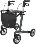 ATHLON SL Carbon Ultralight Rollator - 62 cm Grau Soft Wheels - Grau