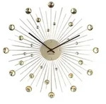 Karlsson - Wanduhr Sunburst - Gold - &Oslash;50cm - Gold