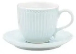 Tasse & Untertasse pale blue Alice - Blau/Hellblau