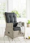 Destiny Gartensessel CASA RELAX, verstellbar, Polyrattan, vintage wei&szlig;