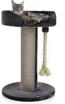 CanadianCat Ontario, Katzenkratzbaum, Freistehend, Grau, Pl&uuml;sch, Sisal, 20 cm - Grau
