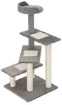 PawHut Kletterbaum Katzenbaum Spielbaum Katzenkratzbaum Treppe 5 Schichte Beige -