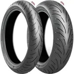 Bridgestone Motorradreifen T 31 F ( 120/70 ZR17 TL (58W) M/C, Vorderrad ) - Schwarz