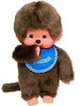 Monchhichi Classic Boy blau, ca. 20cm, 1St&uuml;ck - Braun