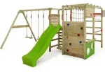 Kletterger&uuml;st Fatmoose ActionArena Air XXL mit Doppelschaukel und Rutsche in