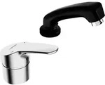 Hansa 01262183 Einhand-Einlochbatterie f. Friseur-WT - Silber