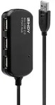 Lindy USB 2.0 Pro 4-Port Hub, 480 Mbit/Sek, 8 m, USB 2.0/1.1, Win ME, 2000, XP, Vista