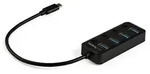 StarTech.com 4-Port Bus-betriebener USB C Hub mit Einzelschaltern pro Port, USB 3.0