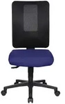 B&uuml;rodrehstuhl m.Synchrontechnik schwarz/blau 450-550mm Trgf.110kg TOPSTAR