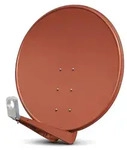 PremiumX DELUXE100 Satellitenantenne 100 cm Aluminium Ziegelrot - Rot