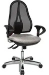 Topstar B&uuml;rostuhl Open Point SY Deluxe, OP290U G23 Stoff grau, Gestell chrom
