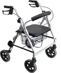 LR Leichtgewichtrollator Sitzh&ouml;he 56cm - Silber