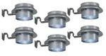 6er-Set LED Solar-/Dachrinnenleuchte "MISTRA", Lampe f&uuml;r den Au&szlig;enbereich im