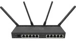 Router MikroTik RB4011 2.4GHz/5GHz PoE Preto (RB4011iGS+5HacQ2HnD-IN) - Schwarz