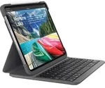 Logitech SLIM FOLIO PRO Tastatur f&uuml;r Mobilger&auml;te Graphit Bluetooth (FRA Layout -