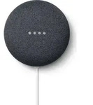 Google Nest Mini - Smarter Lautsprecher mit Sprachsteuerung - Carbon - Grau