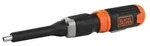 Black & Decker BCF601C-XJ, Multi-Bit-Schraubendreher, Gerader Griff, Schwarz, Orange,