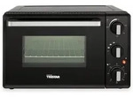 Tristar OV-3620 Mini-Backofen, 19 l, Schwarz, Edelstahl, Freistehend, Drehregler, 0 -