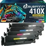 Bubprint 4 Toner kompatibel mit HP 410X CF410X CF411X CF412X CF413X