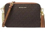 Michael Kors Damen Umh&auml;ngetasche Jet Set MD Camera Bag Braun 32F8GF5M2B200 - Braun