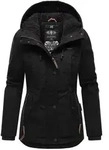 Marikoo Bikoo Damen Winterjacke mit Kapuze Parka Mantel Anorak Teddyfell Futter