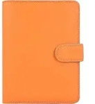Bunte Leder Geldb&ouml;rse mit Druckknopfverschluss und beiliegendem Stift, 10x14x3cm -