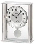 AMS 5190 Funkpendeluhr Biel, Silber, Metall, Mineralglas - Schwarz